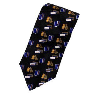 Gant Geometric‎ Rectangles Mens Silk Tie USA Novelty Career Office Wear Business